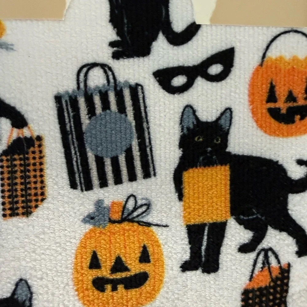 New Martha Stewart Kitchen Dish Drying Mat 2 Pk Halloween 16